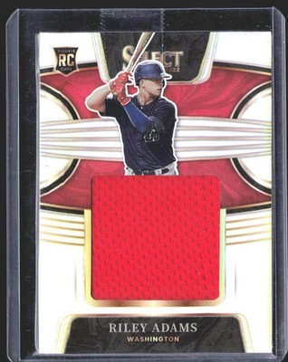 Riley Adams 2022 Panini Select Rookie Jumbo Swatch Holo SN,MEM #/250