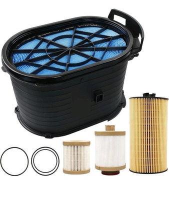 #ad 6.0L Powerstroke Diesel Filter Kit Fuel Air Oil Filter Compatible with 2003 2... $80.00