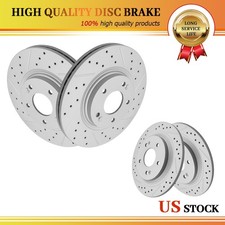 12'' Front 11.18'' Rear Drilled Slotted Brake Rotors for Kia Seltos Hyundai Kona