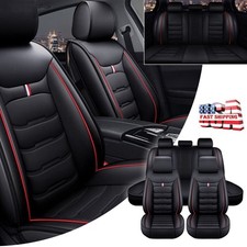 5pcs Universal 5 Seats Car Seat Cover Full Set Leather Front Rear Protector Pad 5pcs Universal 5 Seats Car Seat Cover Full Set Leather Front Rear Protector Pad