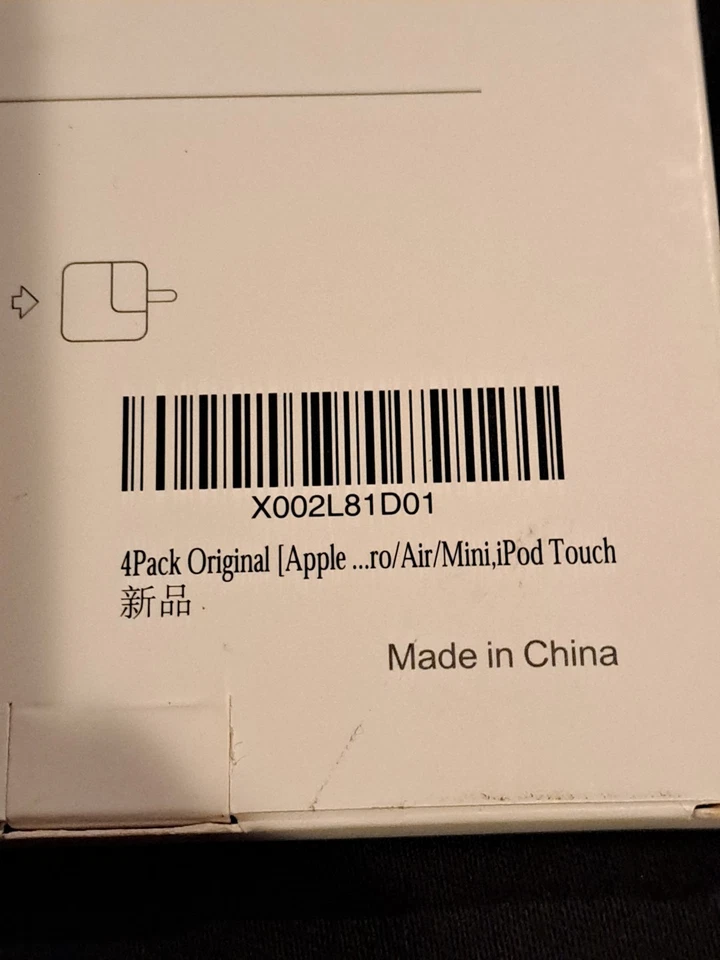 Apple Lightning Cable 4 Pack For iPhone 7 8 Plus 6 + 6s XR Max Usb 1m Supplies - Image 4 of 4