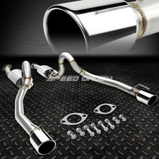 DUAL 4" OVAL MUFFLER TIP CATBACK EXHAUST SYSTEM FOR 96-04 FORD MUSTANG GT V8