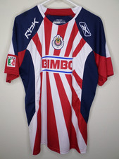 BIMBO GAUDALAJARA FUTBOL/SOCCER , REEBOK STARBURST JERSEY, M, PLEASE READ