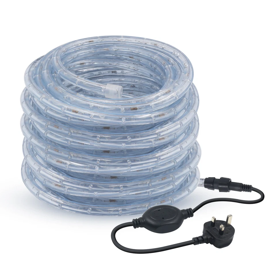 220V LED Rope Tube Lights Flexible Waterproof Garden Party Xmas In/Outdoor Decor - Image 2 of 4