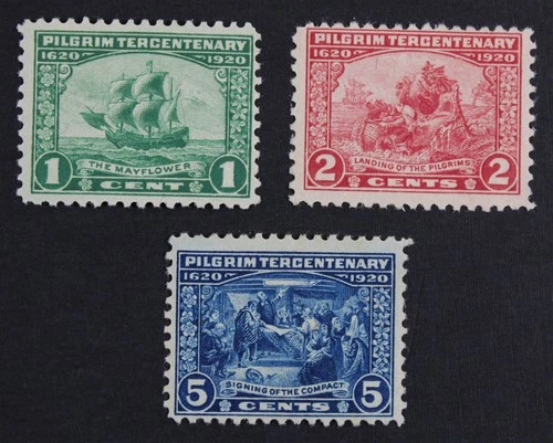 CKStamps: US Stamps Collection Scott#548 549 550 Mint H OG #549 Tiny Thin