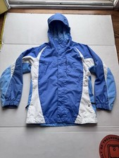 REI Co-Op Insulated Hooded Jacket Youth Girls Med 10-12 Blue Winter Coat