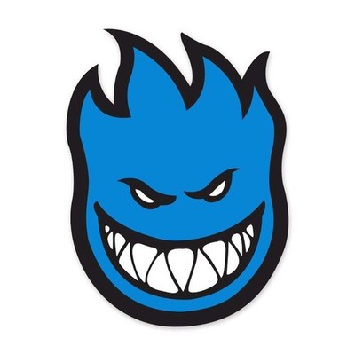 Spitfire ~ 2'' Vinyl Sticker ~ Bighead Blue Logo  Skateboard Andy Anderson OG 