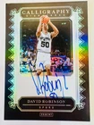 David Robinson 2024-25 Panini Caligraphy Autographs Autograph Auto