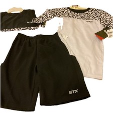 STX BOYS 3 Piece Black  White Short Set.  Size: 10