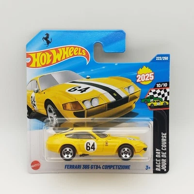 Hot Wheels 1/64 Ferrari 365 GTB4 Competizione - Mainline 2025 - Race Day - Neuf - Photo 1/4