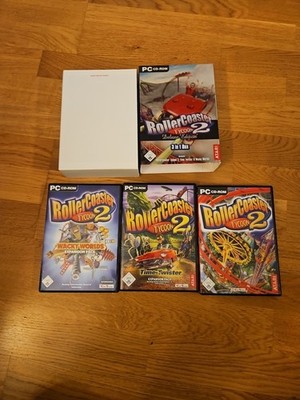 PC CD ROLLERCOASTER TYCOON 2 Deluxe Edition + Add Ons BigBox Spiel Achterbahn 