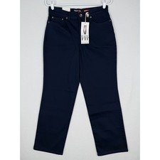 NEW Style Co Womens 8 Short Easy Fit Tapered Leg Jeans Navy Blue