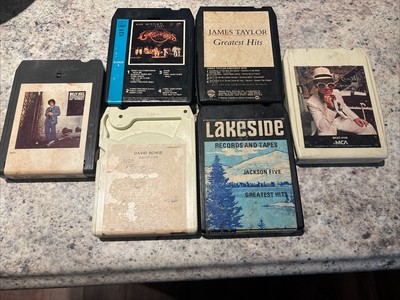 8-Track Bundle Best Of The 1970s James Taylor Elton John Jackson Five David Bowi