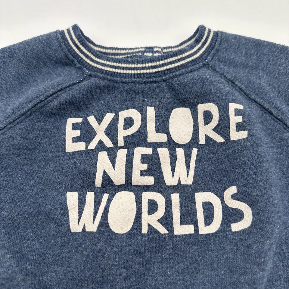 Gymboree Toddler Boys Size 3-6 M Navy Sweater..#26361 - Image 2 of 4