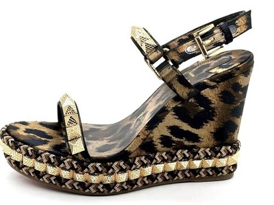 Christian Louboutinルブタン ピラクロウ36 サイズ クリスチャンルブタン ピラクロウ レザー ウェッジソール