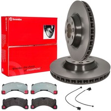 BREMBO Bremsscheiben 350mm + Bremsbeläge WAKO Satz Vorne für PORSCHE CAYENNE 92A