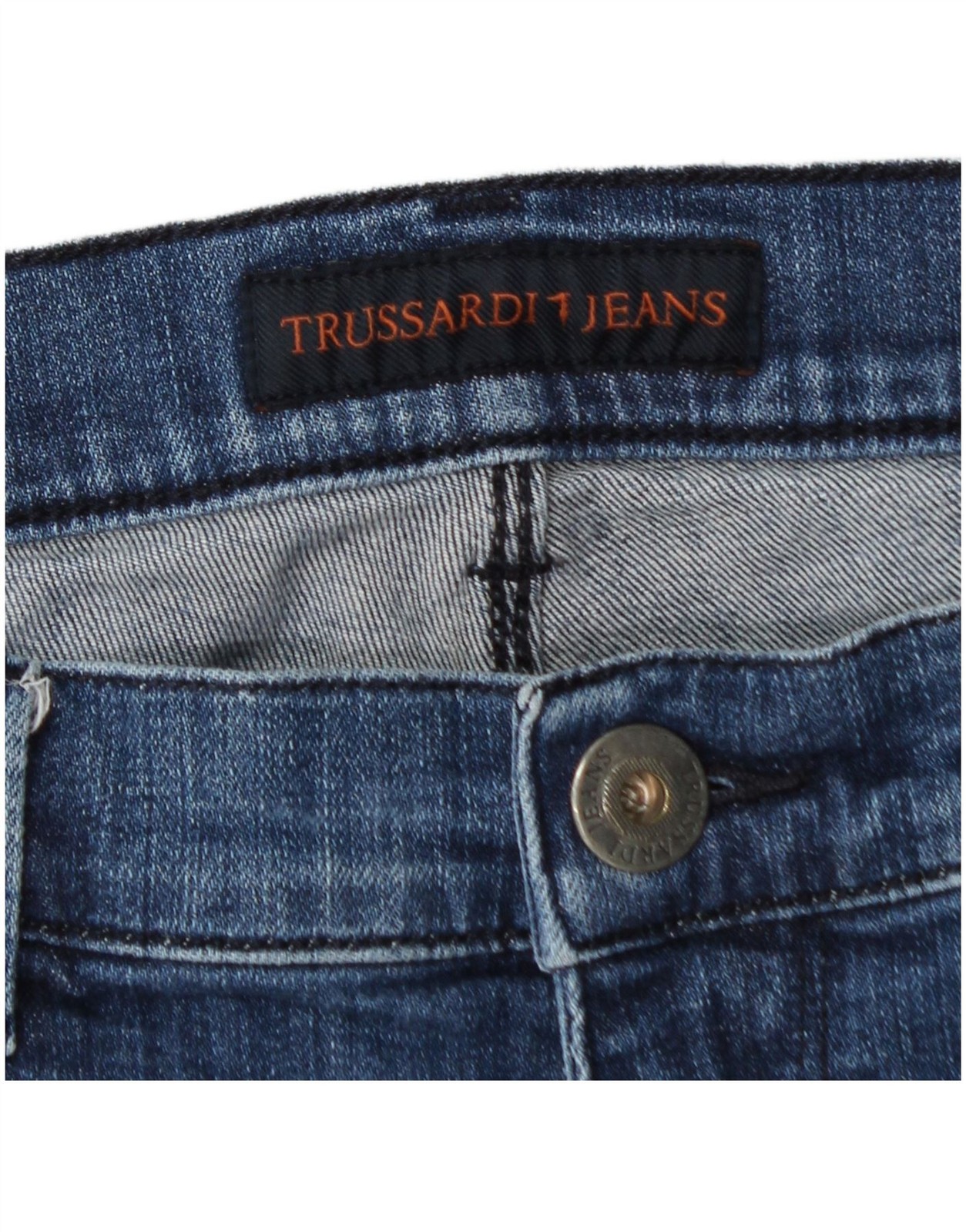 TRUSSARDI Mens Slim Jeans W30 L34 Blue CO08 image 4