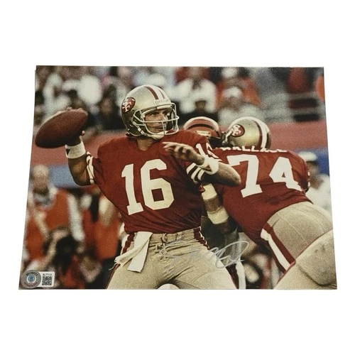 Joe Montana Beckett Cert Authentic Signed Autographed 8x10 Photo 49ers