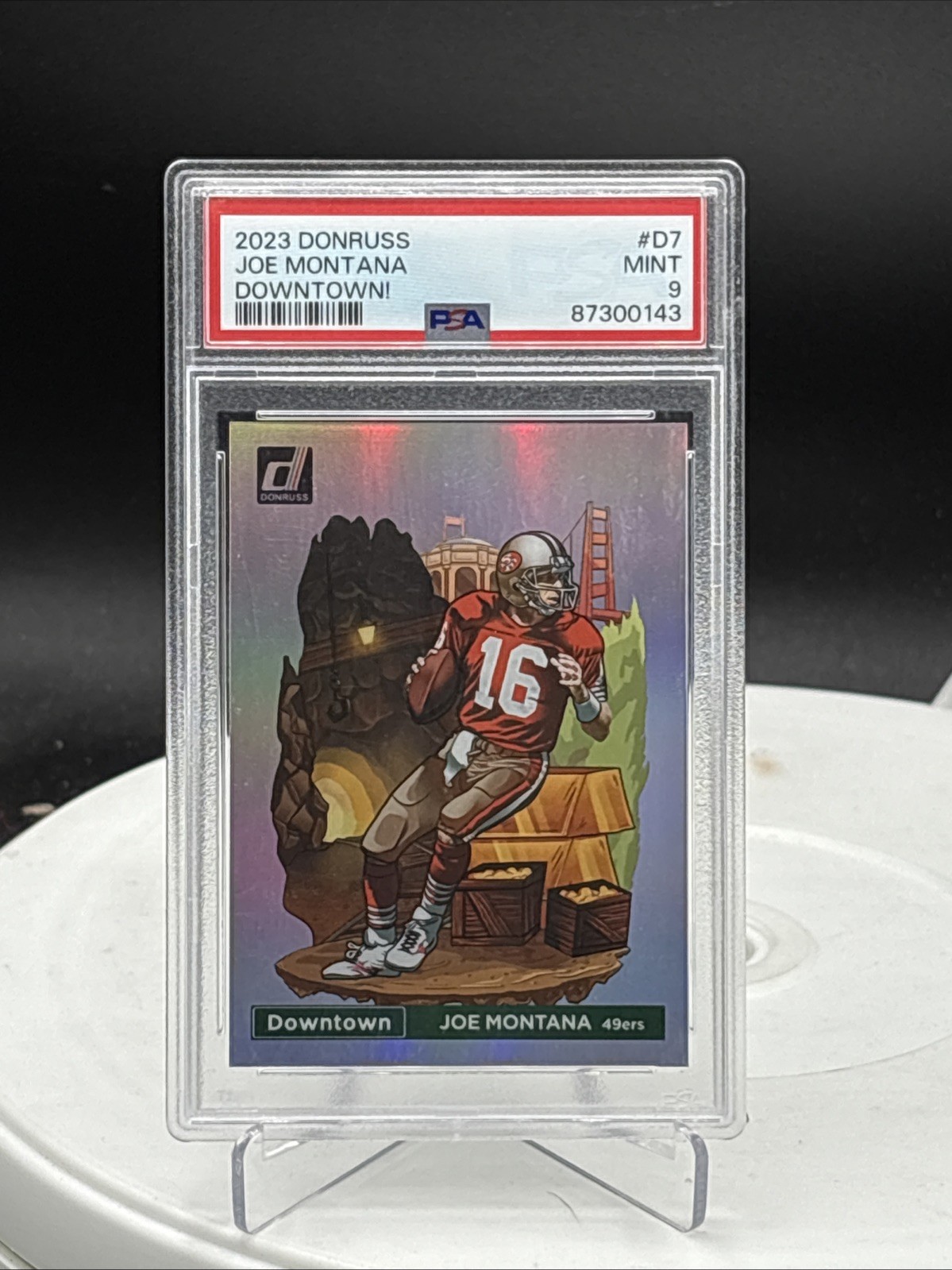 2023 Panini Donruss Optic - Downtown Joe Montana #D-7 PSA 9