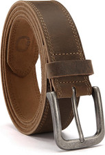 Mens Belts Leather - 35Mm Genuine Leather Belt for Jeans - Men Gift for Casual D