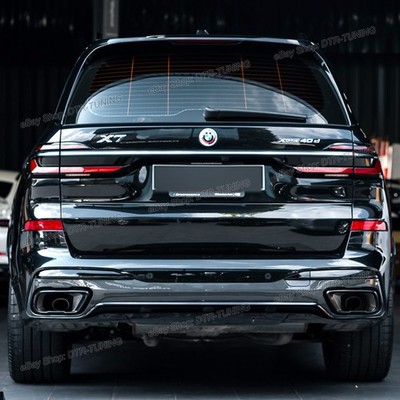 Black Exhaust Muffler Tail Pipe Covers For BMW X5 G05 X6 G06 X7