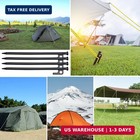 8 Pack 8In Heavy Duty Forged Steel Tent Stakes, with Storage Bag, for Camping