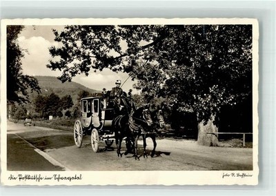 13966147 - Schwarza Valley traveling by stagecoach photographer Bechstein No.