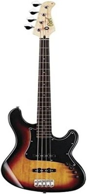 Cort GB34JJ 4-String Electric Bass, JJ Pickups, 3 Tone Sunburst