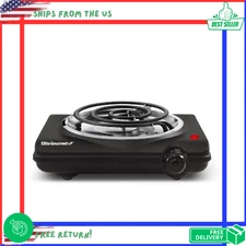 Countertop Single Burner Electric Plate Coiled Stove with Temperature Control