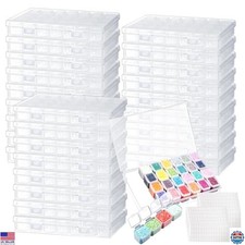 26-Pack Diamond Painting Storage Containers - 728 Slots Organizer 768 Labels