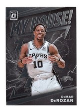 DeMar DeRozan 2019-20 Optic My House #3 Insert San Antonio Spurs Basketball Card