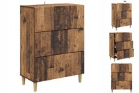 Kommode Schubladenschrank Sideboard Altholz 66X34,5X90 Cm Holzwerkstoff