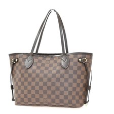 Borsa a tracolla Louis Vuitton Neverfull PM pelle damier marrone N51109 98KP516