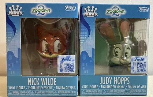 Funko Minis Vinyl Figure Disney JUDY HOPPS & NICK WILDE NEW