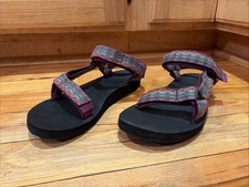 Teva Original Purple Colorful Outdoor Hook  Loop Sandal 1003987 Womens Size 8
