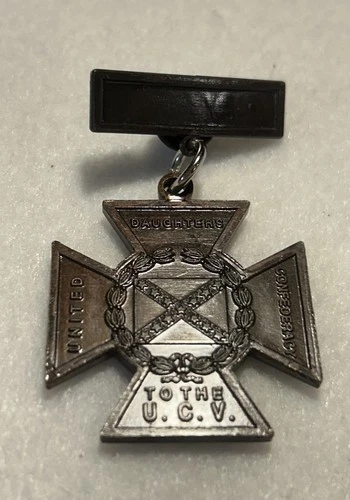 REPRO United Daughters of the Confederacy Southern Cross of Honor Medal Unmarked