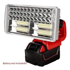40W 1800LM-4200LM Cordlesss LED Work Light Flashlight for Milwaukee 18v Battery