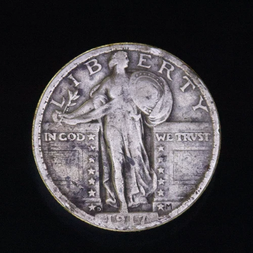 1917-D Standing Liberty Quarter Type 2 Very Good Denver