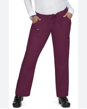 Koi Lite L Tall Peace Drawstring Burgundy Wine Scrub Pants