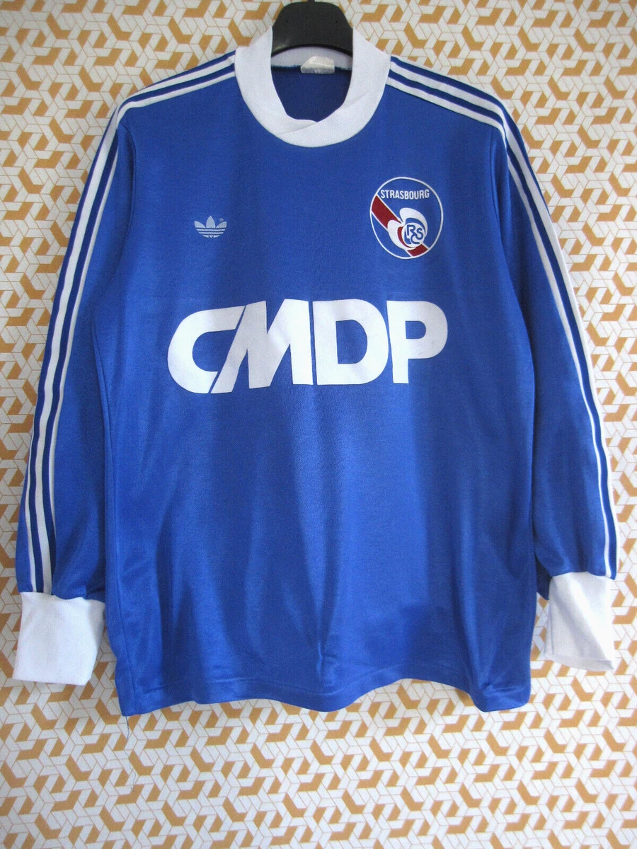 Maillot RC Strasbourg 1992-1993 - Adidas - Taille L - Homme - Bleu - Collector