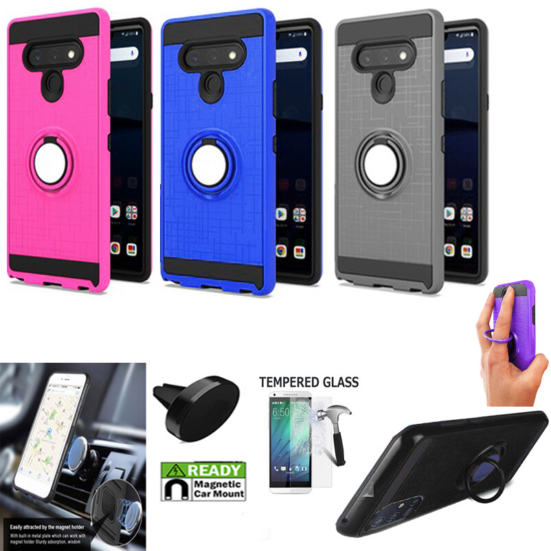Phone Case For LG Reflect / K51 Case Shock Proof Ring-Stand-Holder-stand-image