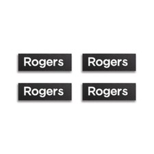 Rogers Speaker Grill Badge Logo Aluminum 30.2mm 1.1875" X9.5mm 0.375" 