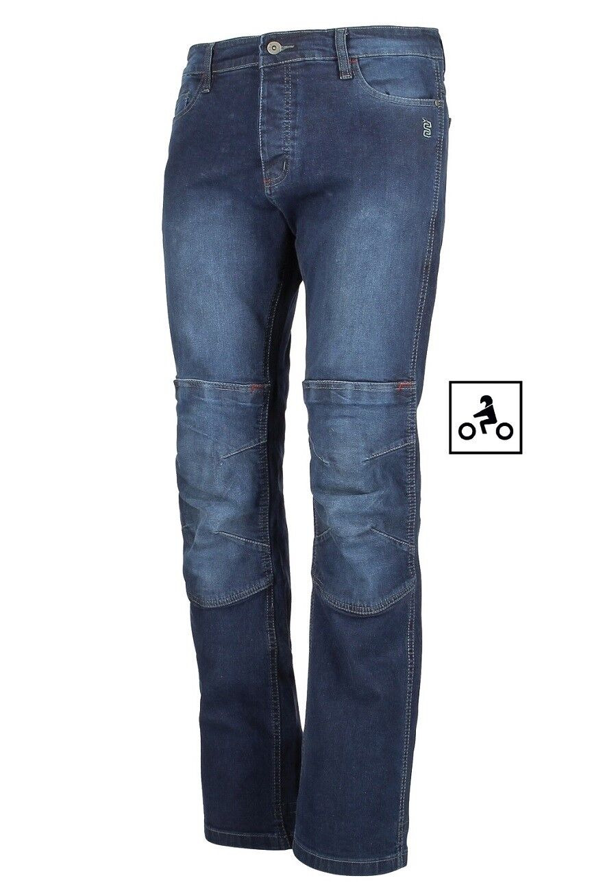 PANTALONI JEANS OMOLOGATO MOTO OJ RELOAD MAN UOMO BLU PROTEZIONI TG 56