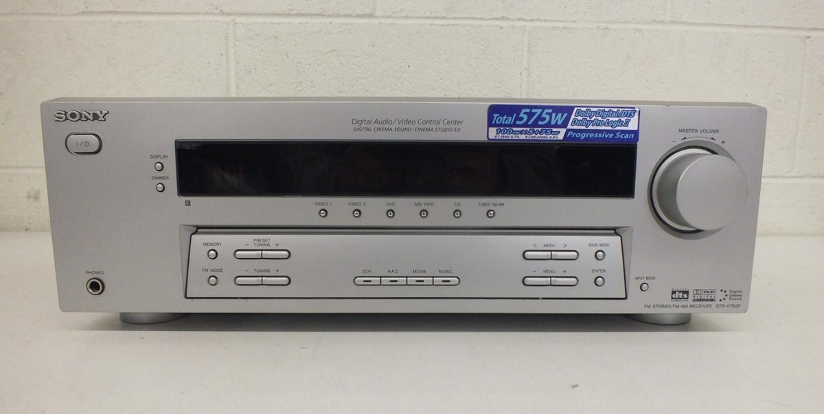 Sony STR-K750P 575-Watt 5.1-Channel Home Theater Receiver Silver