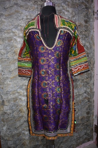 Abito Banjara, vintage Banjara donna abito afgano multicolore boho fatto a mano - Foto 3 di 9