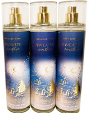 Bath  Body Works 3 SWEATER WEATHER Fine Fragrance Mist  FREE SHIP