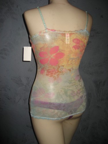 Claire Pettibone Cami Tank Butterflies ALYSSIA Lace M NWT + L Bella Violet Thong - Picture 5 of 13