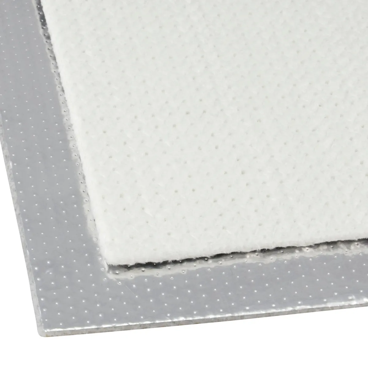 50x50cm Hitzeschutz Matte selbstklebend Aluminium Fiberglas 5mm bis ca.  1000 °C