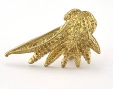 Flower Adjustable Ring Raw brass 19mm 9US inner size 2736 ring25