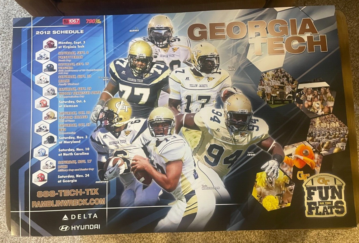 Virginia Tech Georgia Tech Yellow Jackets Football Schedule 2012